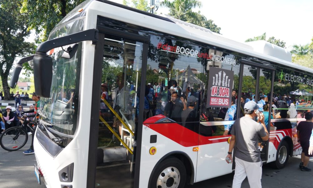 Bus Listrik Bojonggede-Sentul Bogor Diuji Coba, Ini Rutenya