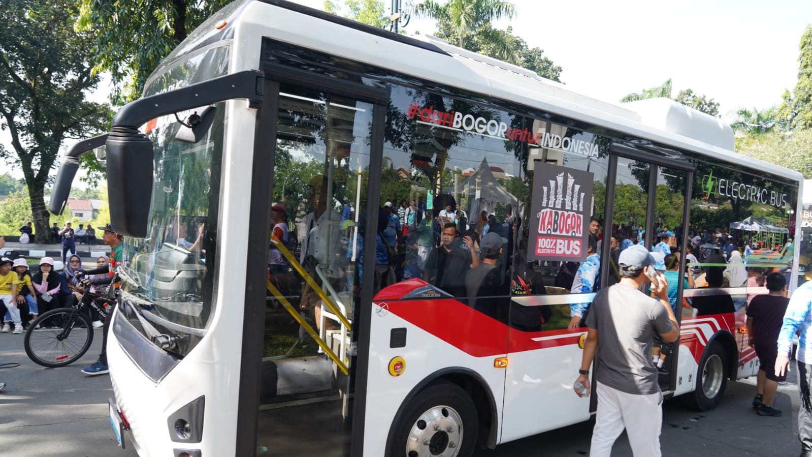 Bus Listrik Bojonggede-Sentul Bogor Diuji Coba, Ini Rutenya