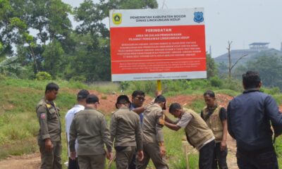 DLH Segel Lokasi Pembuangan Sampah Liar di Klapanunggal