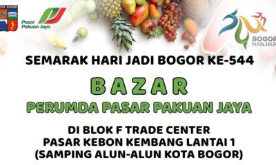 Meriahkan HJB 544, Perumda Pasar Pakuan Jaya Gelar Bazar di Blok F Trade Center