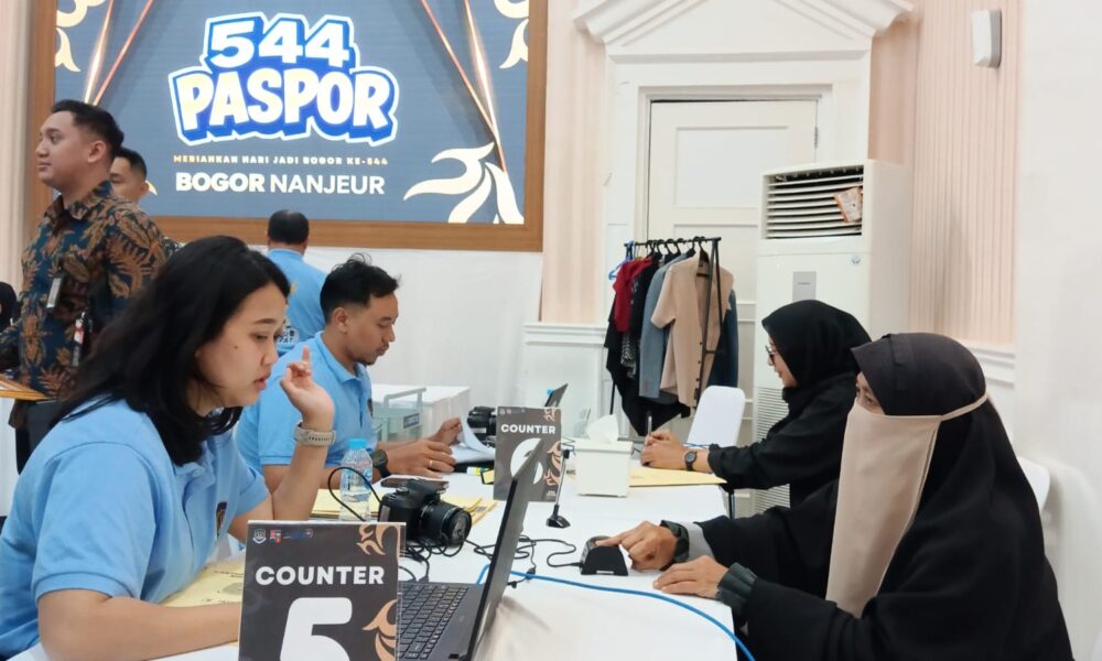 Meriahkan HJB, Imigrasi Bogor Buka Layanan 544 Paspor di Balaikota