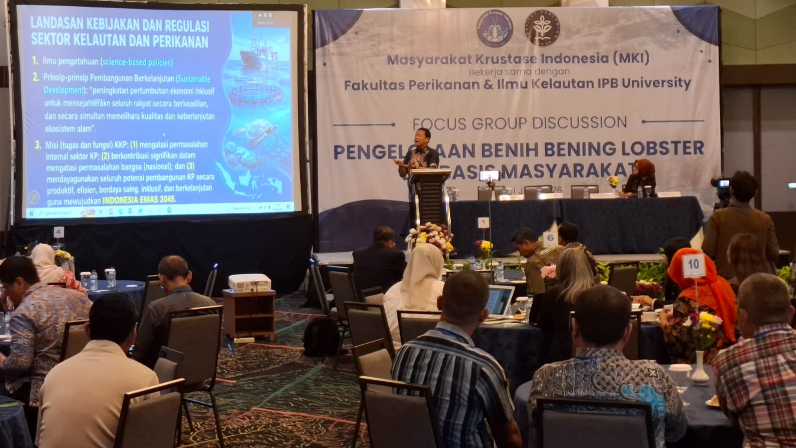MKI dan IPB Bahas Pengelolaan Benih Bening Lobster di Bogor