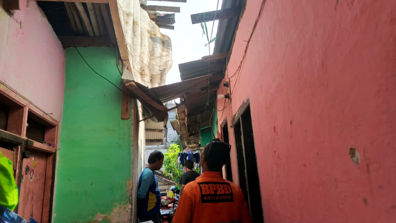 2 Atap Rumah Warga di Sindangrasa Rusak Tersapu Angin Kencang