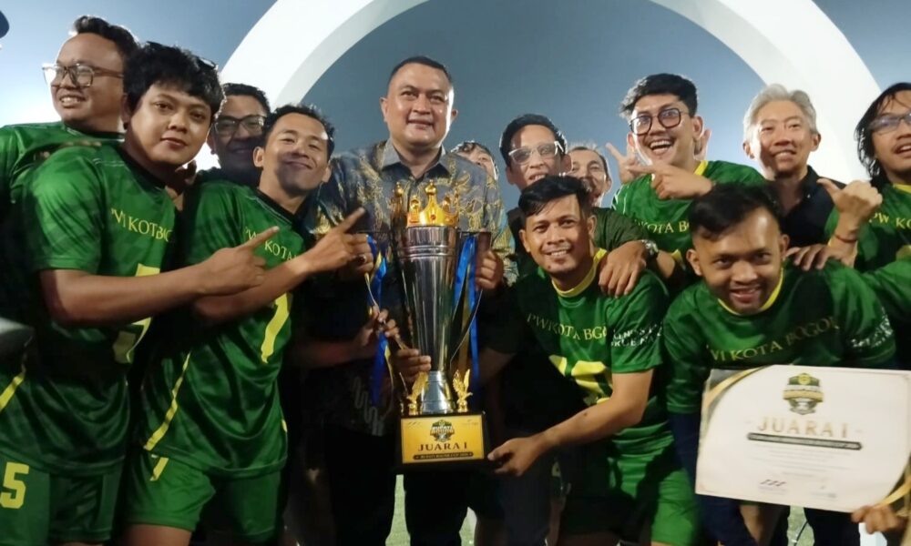 Tim "Pangeran Biru" PWI Kota Bogor Sabet Juara Mini Soccer Bupati Bogor Cup 2026