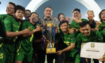 Tim "Pangeran Biru" PWI Kota Bogor Sabet Juara Mini Soccer Bupati Bogor Cup 2026