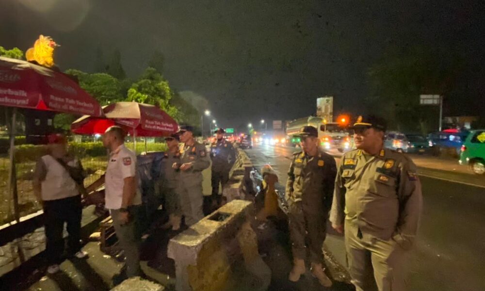 Jaga Trantibum Kota Bogor, Petugas Gabungan Sisir Lokasi Berkumpul