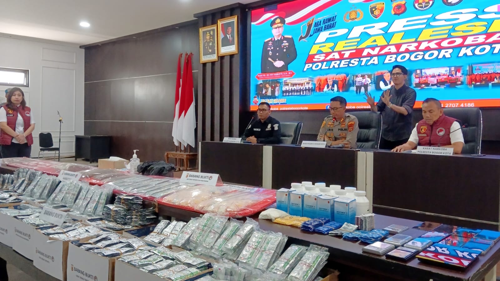 3 Bulan Ungkap Kasus Narkoba, Polisi Tangkap 68 Tersangka di Kota Bogor