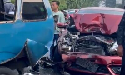 6 Kendaraan Terlibat Kecelakaan Beruntun di Perlintasan Kereta Kebon Pedes