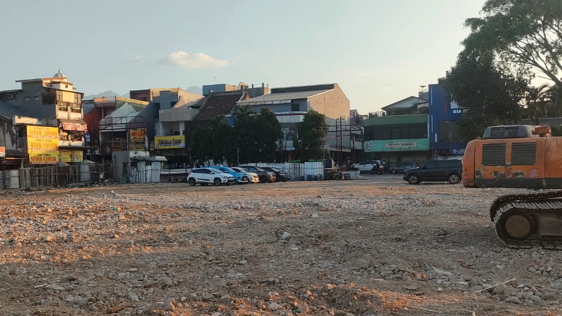 Perumda Pasar Pakuan Jaya Fungsikan Lahan Eks Pasar dan Plaza Bogor jadi Area Parkir Sementara