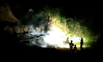 Petugas Damkar Jinakkan Kebakaran Alang-alang di Pamoyanan