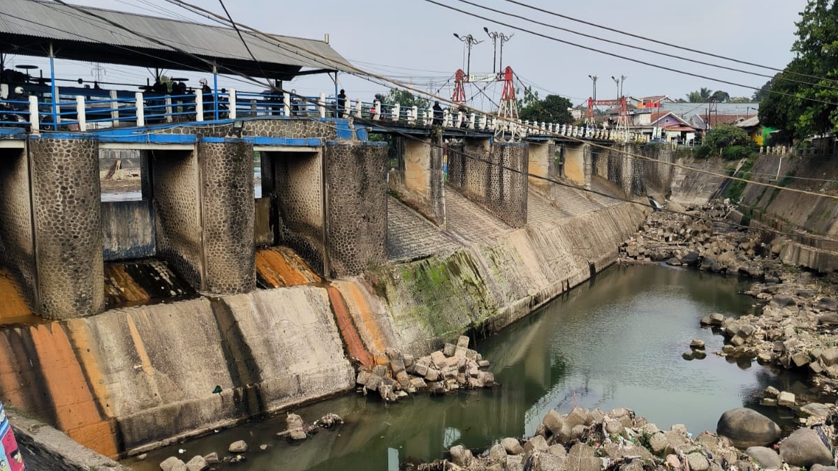 Kemarau, TMA Bendung Katulampa Turun hingga 0 Sentimeter