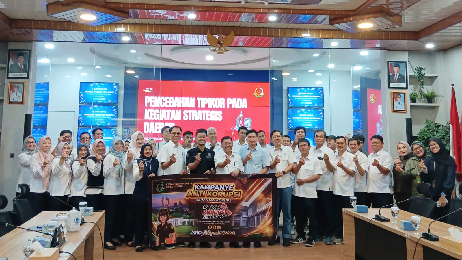 Kejari Kota Bogor Kampanyekan Antikorupsi di Perumda Tirta Pakuan