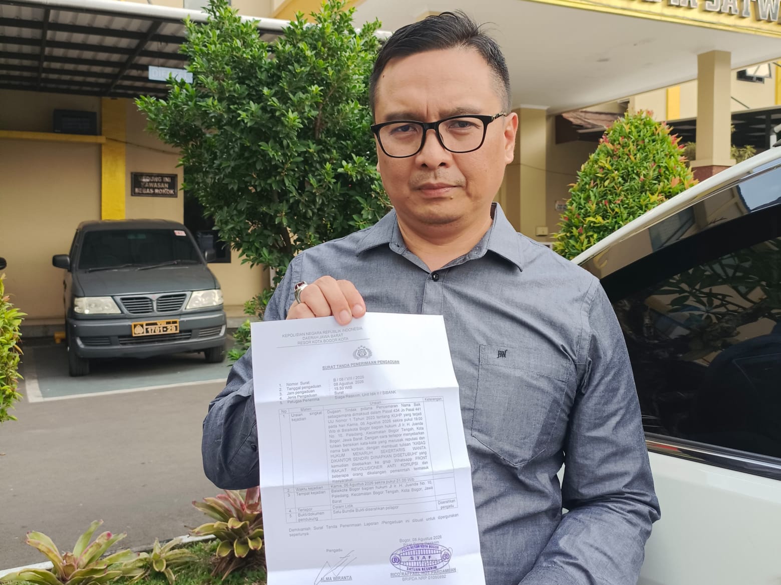 Kabag Hukum dan HAM, Alma Wiranta Laporkan Dugaan Pencemaran Nama Baik