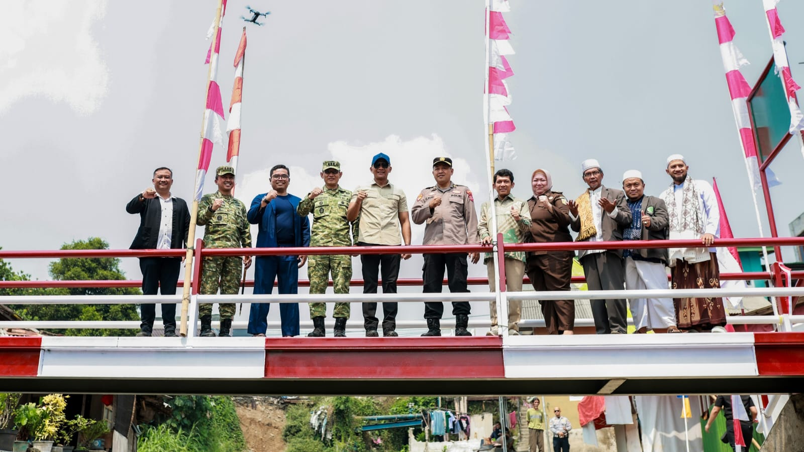 Jembatan Garuda King Ago Batu Tapak di Kota Bogor Diresmikan