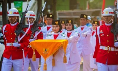Paskibraka Kota Bogor Tampil Memukau saat Penaikan Bendera di HUT ke-81 RI