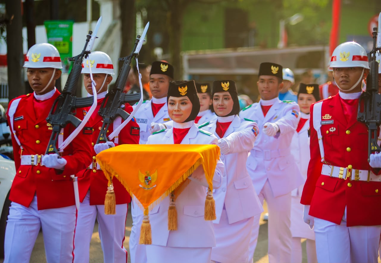 Paskibraka Kota Bogor Tampil Memukau saat Penaikan Bendera di HUT ke-81 RI