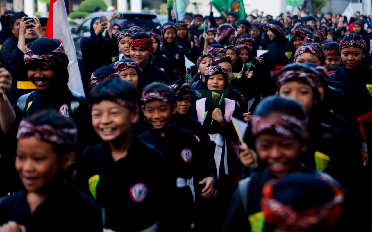 Ratusan Pesilat Muda Ikuti Kirab PPSI ke-69 di Kota Bogor