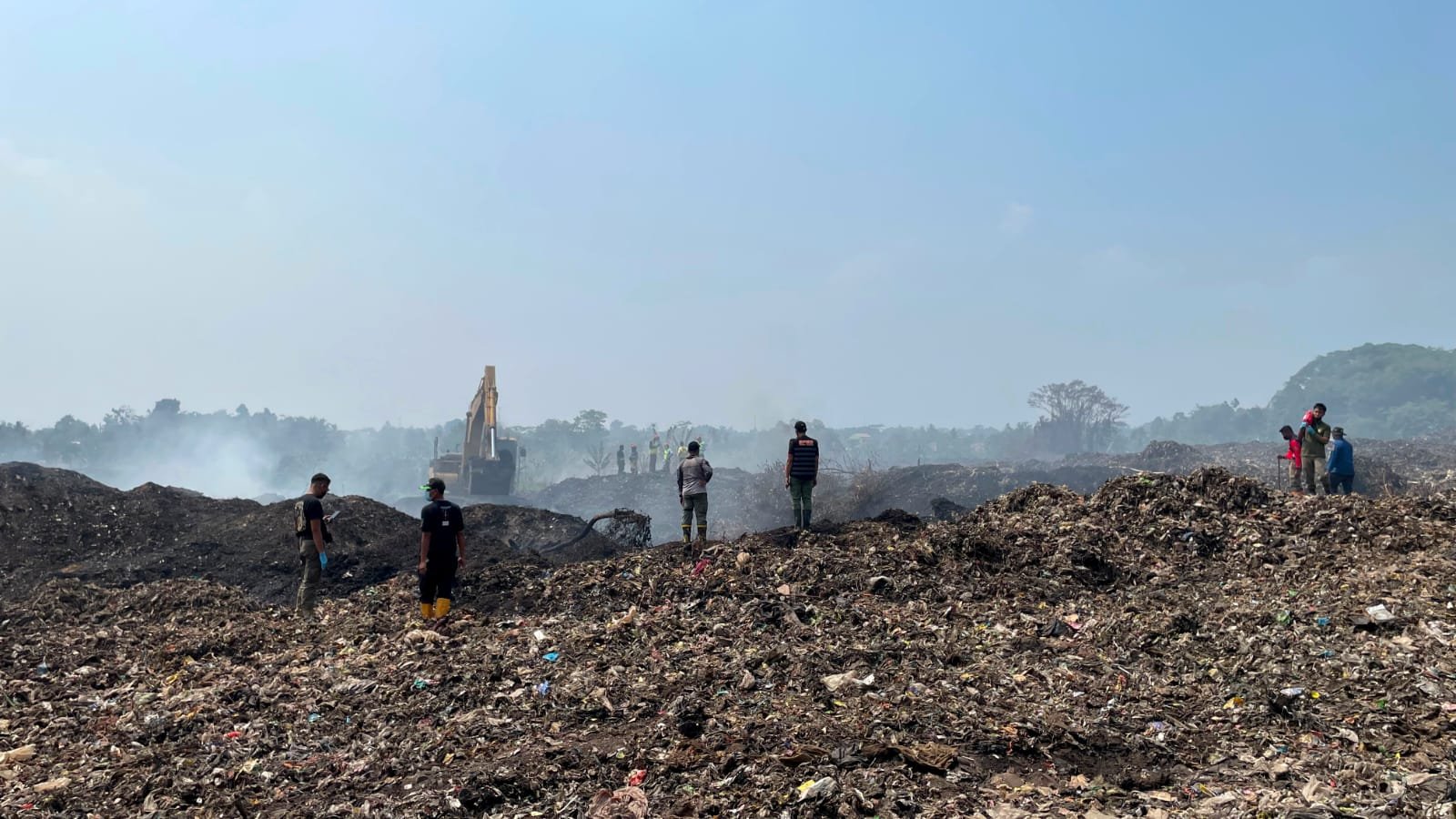 Luasan Dampak Kebakaran TPAS Galuga Kini Tersisa 0,48 Hektare