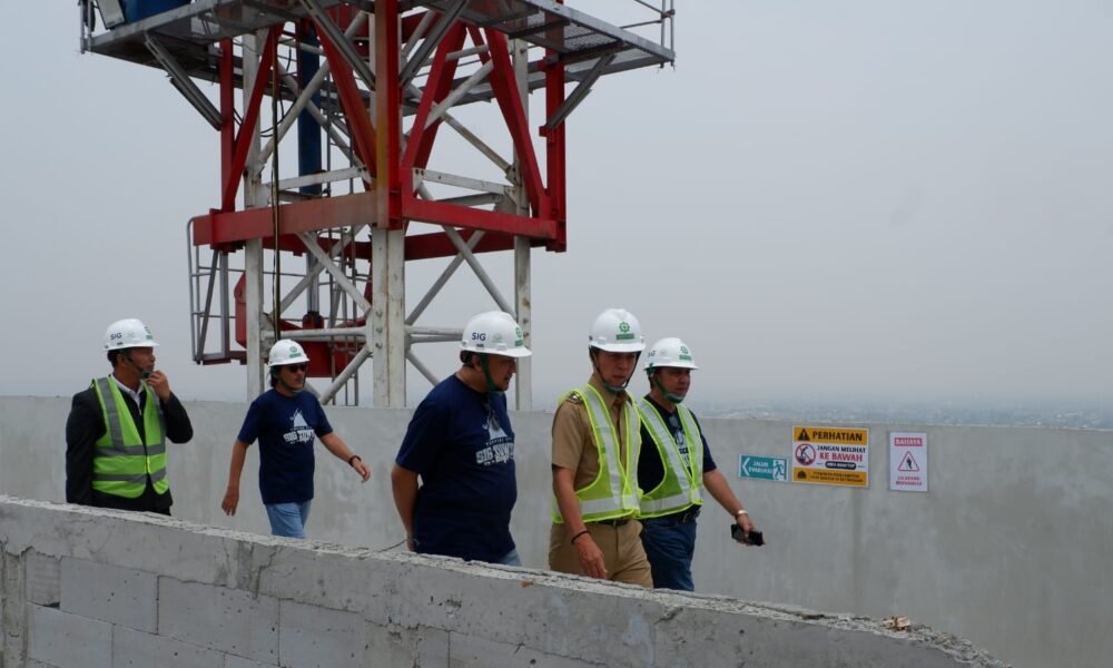 SIG Tower Topping Off, Tahap Utama Pembangunan Laboratorium 18 Lantai di Bogor Rampung