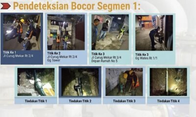 24 Titik Bocor Diperbaiki, Air Curug Permai Kembali Mengalir