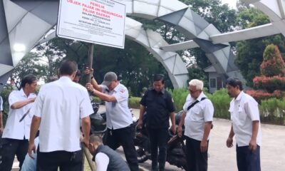 Objek Pajak Penunggak PBB-P2 di Kota Bogor Dipasangi Plang