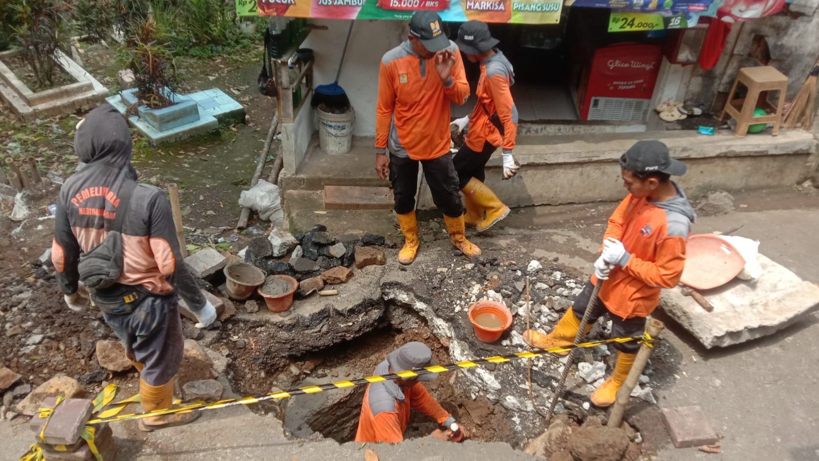 Gercep, Jalan Rusak di Bojongkerta Diperbaiki 